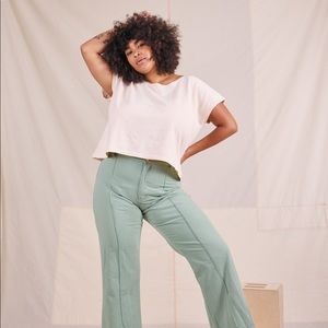 BIG BUD PRESS - CROPPED TUNIC TOP - VINTAGE TEE OFF-WHITE